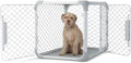 DIGGS Evolv Dog Crate - Slim, Durable Dog Kennel with Removable Ceiling Panel and Modular Design - Safe, Stylish, and Convenient (Ash, Intermediate)