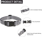 Mercano Adjustable Dog Collar - Special Design Patterns, Soft Nylon Comfortable Durable Pet Collar for Small Medium Large Dogs (L, Rhomb)
