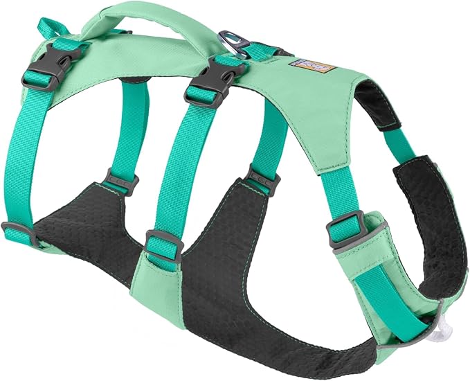 Ruffwear, Flagline Dog Harness, Lightweight and Reflective, No Pull Dog Lift Harness for Hiking, Running and Everyday Use, Sage Green, X-Small