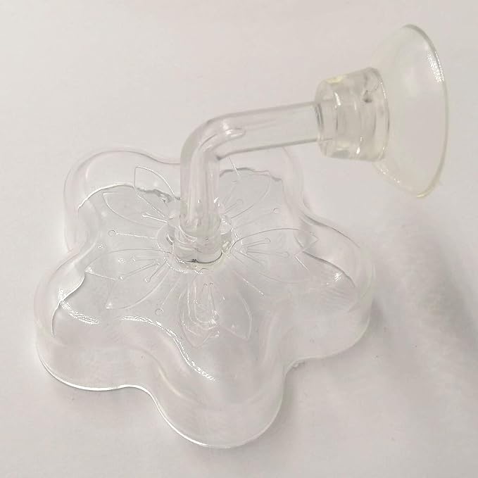 Aquarium Shrimp/Small Fish Feeding Dish Feeder Dish, Acrylic Material, Mini Size (Sakura Shaped)