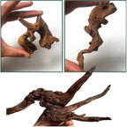 Natural Driftwood Tree Decoration for Aquarium, Fish Tank Plant Stump Ornament, Random Style(5-10cm)