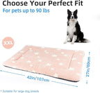 Mora Pets Dog Crate Pad Dog Bed for Crate Washable Flat Pet Kennel Mat Cute | Ultra Soft Dog Bed Mat, Crate Pad for Dog Cages Cozy Sleeping Liner, Pet Pillow Cushion Large Puppy Bed Anti Slip Pink 42x27