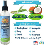 Bodhi Dog Waterless Shampoo for Dogs & Cats - Natural Dry Shampoo, Neutralizes Odor, No Rinse Needed, Safe for All Breeds - Made in USA - Lemongrass Scent (8 Fl Oz)