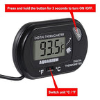 4Pack Aquarium Thermometer, Reptile Fish Tank Thermometer, Digital Thermometer, Terrarium Water Temperature Test, with Large LCD Display