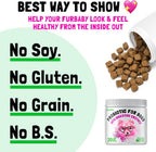 Probiotics for Dogs Natural Digestive Enzymes Prebiotics for Allergy Itch Relief Gut Flora Coprophagia Bowel Support Treatment Anti Diarrhea for Dogs Pet Health Immune System Support 30 Soft Chews