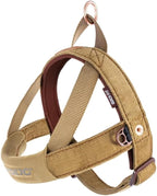 EzyDog Quick Fit Dog Harness, Soft Neoprene Padding - Large, Corduroy | Fast One-Click Buckle, Adjustable Fit, Strong Reinforced Materials, Reflective Stitching, No Pull Dog Harness, Easy Walking