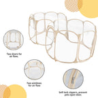Cold Resistant Cat Playpen PVC Dog Playpen - Portable & Foldable Indoor Outdoor Puppy Playpen - Insulated 2-Room Dog TentCrate Cage Kennel, Playpen for Kitten, Small Animals Play Pen