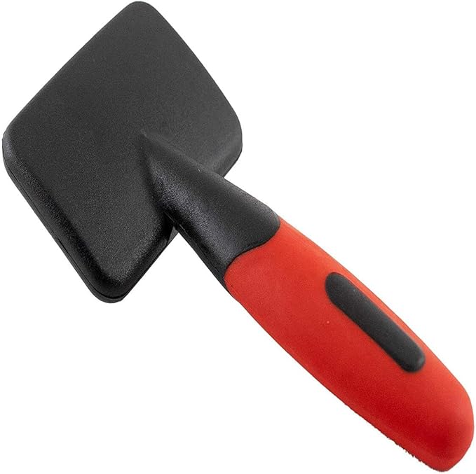 Ryan's Pet Supplies Paw Brothers Soft Pin Flat Slicker Brush for Dogs, Professional Grade, Stainless Steel Pins, Flexible Head, Comfort Grip, Mini, 4.75" x 2.25" x 1.5"