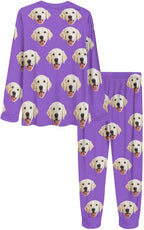 MyPupSocks Custom Face Pajamas Sets for Women, Personalized Photo Sleepwear XS-XXL