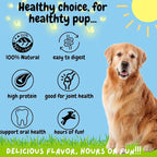 BULLYSTICKS & MORE 6 Inch Beef Collagen Rolls for Dogs (Extra Thick - 10 Count) - Bones for Dogs - Dog Parents Choice - No Hide Beef Cheek Rolls
