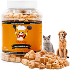 Freeze-Dried Salmon Treats for Cats & Dogs – 100% Wild Caught, Single Ingredient, High-Protein, Healthy Snack – No Additives or Preservatives – 2.6oz - Inspected & Tested in USA