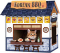 Cat Beds for Indoor Cats, Cardboard Cat House with Scratchers, Korean BBQ, Large Sturdy Cat Furniture Condo Cave Tent, Easy to Assemble Pet Toys Accessories Stuffs, Bunny Small Animals