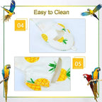 Diaper Flight Suite Liners for Birds Protective Nappy with Waterproof Inner Layer Cute Urine Wet Suit for Parrot Macaw African Budgies Conure Monk Parakeet (M,Pink)