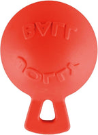 Jolly Pets Tug-n-Toss Heavy Duty Dog Toy Ball with Handle, 4.5 Inches/Small, Orange