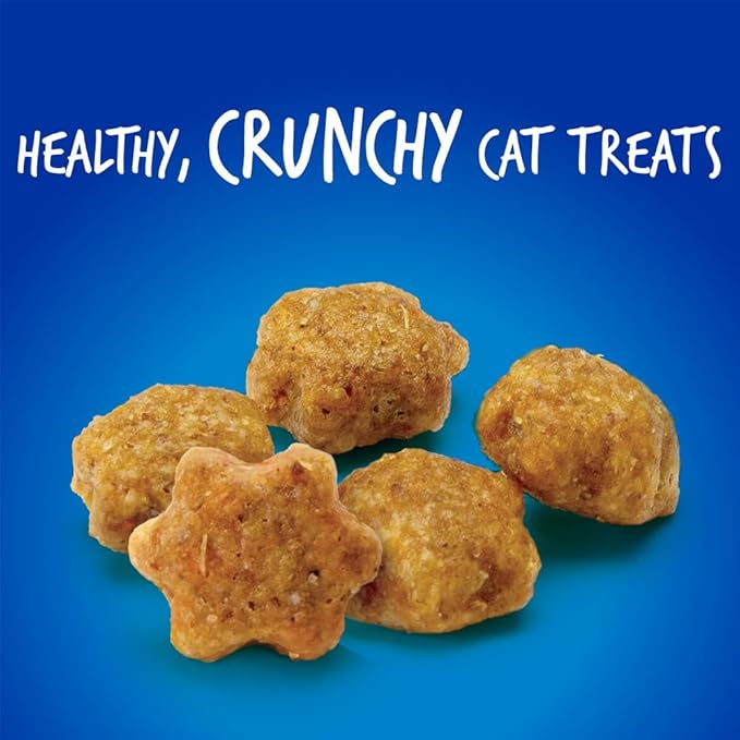 Fruitables Cat Treats Crunchy Cat Treats Packed with Protein Healthy Low Calorie Free of Wheat, Corn and Soy Made with Real Chicken and Blueberry 30 Ounces