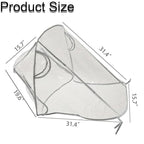 Unisize Pet Stroller Rain Cover, EVA Transparent Waterproof & Windproof Cover for Snow Rain Wind, Foldable Universal Fit for Most Dog Strollers
