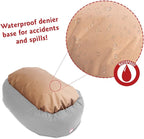 Majestic Pet Bagel Calming Dog Bed, 40 Inch Large, Round, Washable, Pink | Cozy Soft Fluffy Donut Pet Bed with Spine Support for Head Rest – Anti-Anxiety Comfort for Puppies & Dogs, 40x29x9 Inches