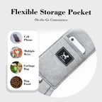 Dog & Cat Carrier Sling, Adjustable Soft Padded Shoulder Puppy Carrier, Hands-Free Dog Carrier Bag with Double Safety Buckles Premium Material for Outdoor Travel (Light Gray, L)
