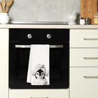Funny Penguin Bathroom Hand Towels, Penguin Gifts for Women, Gifts for Animal Lovers, Black and White Animal Decorative Hand Towels for Bathroom Decor, 16x24 Inch