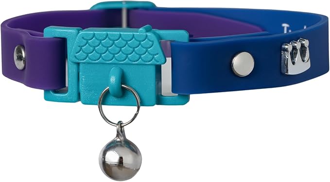 Kittyrama Monte Carlo Cat Collar with Bell. Breakaway Collar. Won't Rub Fur. Lightweight, Soft & Comfy