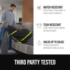 GORILLA GRIP Tear and Water Resistant Padded Car Seat Travel Bag for Airplane and Airport, Universal Fit Baby Carseat Bags, Holds Up to 50lbs, Handle & Shoulder Straps, Air Gate Check Carrier, Yellow