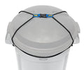 Trash Can Lock - Large - Fits 45 Gallon Trash Cans - Perfect for Dogs, Raccoons, Opossums - Bungee Cord Design Makes Install Simple (Trash Can NOT Included)