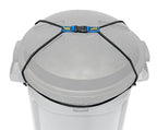 Trash Can Lock - Large - Fits 45 Gallon Trash Cans - Perfect for Dogs, Raccoons, Opossums - Bungee Cord Design Makes Install Simple (Trash Can NOT Included)