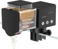 Pawfly Automatic Fish Feeder for Aquarium, 85 mL Auto Fish Feeder Automatic Dispenser, Adjustable Auto Fish Food Dispenser with Timer, Fish Food Vacation Feeder, Battery Operated (Not Included)