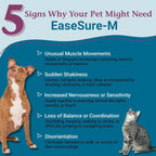 PetAlive EaseSure-M Calming Drops for Dogs and Cats – Natural Homeopathic Care for Nervous System Health – Supports Everyday Comfort, Reduced Muscle Twitching, and Quiet Relaxation – 59 mL Liquid