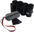 Ramddy 1400 Counts Dog Waste Bags with Dispenser, Dog Poop Bags 40 Rolls, Black