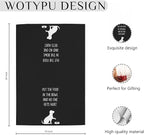 Funny Dog Gifts Kitchen Towels, Gifts for Dog Lovers Women Men, Put The Food in The Bowl and No One Gets Hurt Humorous Hand Dish Tea Towels for Kitchen Decor, 16x24 Inch
