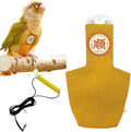 MANON ROSA Bird Diapers Leash Set Washable Reusable Handmade Flight Suit Waterproof Inner Layer - Protective Parrot Nappy Clothes Parakeets Macaws Budgies Canaries (Yellow1,Lovebird)