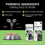 Ruff & Purr Probiotics for Dogs – 3-in-1 Probiotics, Prebiotics and Digestive Enzymes for Gut Health, Immune Support, Healthy Skin and Coat – Clinically Studied DE111 & PreforPro