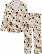 MyPupSocks Custom Face Pajamas for Women Set, Personalized Photo Long Sleepwear XS-XXL