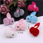 Furry Cat Toys Mice Rattle Interactive Mouse Toy for Indoor Cats Catnip Ball Pet Play Fur Ball Rabbit Assorted Color
