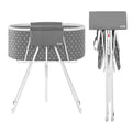 VEVOR Portable Dog Bathtub, Elevated & Foldable Space-Saving Pet Shower Station with Efficient Drainage, Bathing Tub for Washing & Grooming Small and Medium Size Dogs and Cats Indoor & Outdoor, Grey