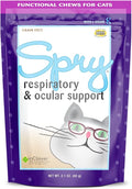 In Clover Spry Daily Respiratory and Ocular Support Soft Chews for Cats, with L-Lysine, Superfoods, and Prebiotics for a Strong Immune System, 2.1 oz. (60 count)