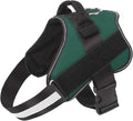 Bolux Dog Harness, No-Pull Reflective Dog Vest, Breathable Adjustable Pet Harness with Handle for Outdoor Walking - No More Pulling, Tugging or Choking (Dark Green, S)
