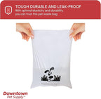Downtown Pet Supply Scented Poop Bags for Dogs with Dispenser, 1000 Count - Leak-Proof Dog Waste Bags and Bone-Shaped Dog Poop Bags Holder for Leash - Lavender Scented, 12.5" x 8.5"