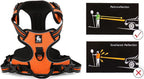 Truelove No Pull Dog Harness with Easy Control Handle and 2 Leash Attachments,Reflective Adjustable Pet Vest