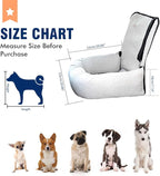 Dog Car Seat Pet Booster Seat Pet Travel Safety Car Seat,The Dog seat Made of Materials is Safe and Comfortable, and can be Disassembled for Easy Cleaning (Off White)