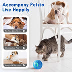2PCS Shaky Ball Toy for Dogs, Interactive Dog BallToy, Vibrating Dog Balls, Smart Jumping BallToys, Fun Shaking Pet Bounce Electric Balls Automatic Moving Pet Toys for Dogs (Orange+Blue)