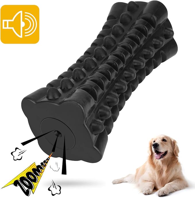 VANFINE Indestructible Squeaky Dog Toy – Tough Rubber Chew Toy for Aggressive Large Dogs, Durable and Safe for Interactive Play