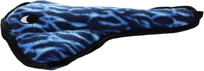 TUFFY - World's Tuffest Soft Dog Toy - Ocean Stingray - Squeakers - Multiple Layers. Made Durable, Strong & Tough. Interactive Play (Tug, Toss & Fetch). Machine Washable & Floats. (2 Combo Pack)
