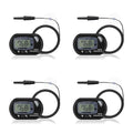 DaToo Aquarium Thermometer with Large LCD Display Fahrenheit/Celsius(℉/℃) Fish Tank Thermometer for Aquarium Reptile Terrarium Digital Water Thermometer with Suction Cup(4 Pack)