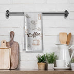 Funny Joked Coffee Kitchen Towels,Bar Dishcloth, 16X24Inch,Absorbent Drying Hand Rags,Gifts for Café Lover Neighbor Wife Women Hostess New Home Mom Housewarming On Christmas Mother's Day