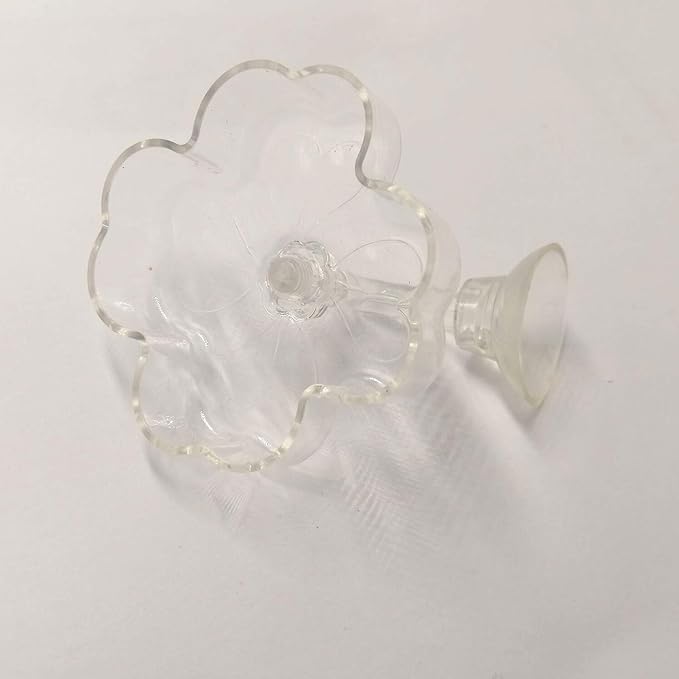 Aquarium Shrimp/Small Fish Feeding Dish Feeder Dish, Acrylic Material, Mini Size (Clover Shaped)