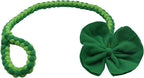 Baba&Nana Braided Fleece Dog Tug Toy, 2026 St. Patrick's Day Gifts for Your Furry Dog Friend, Assorted Colors Tug Rope Toys, Interactive Tug of War Toy for Agility Dogs (Four-Leaf Clover Style)
