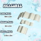 REEFSHAPE Aquarium or Terrarium Substrate Cliffs Combo Pack | Separate Substrate Layers in Aquariums or Terrariums to Create Cliffs & Depth | Made in USA (Cliff Combo, White)