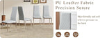 JT Modern Minimalist Dining Chair Fireproof Leather Sprayed Metal Pipe Diamond Grid Pattern Restaurant Home Conference Chair Set of 4 Or 6 (6, Gray Brown)